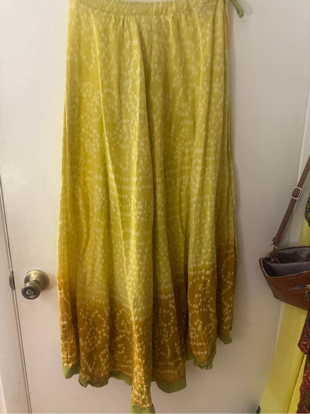 Raj Yellow-Gold Ombre Tie-Dye Maxi Skirt - Picture 1 of 5